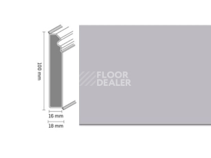 Плинтус Плинтус Dollken Cubu Flex life Hamburg Style 100 W199 Серебряный фото 1 | FLOORDEALER